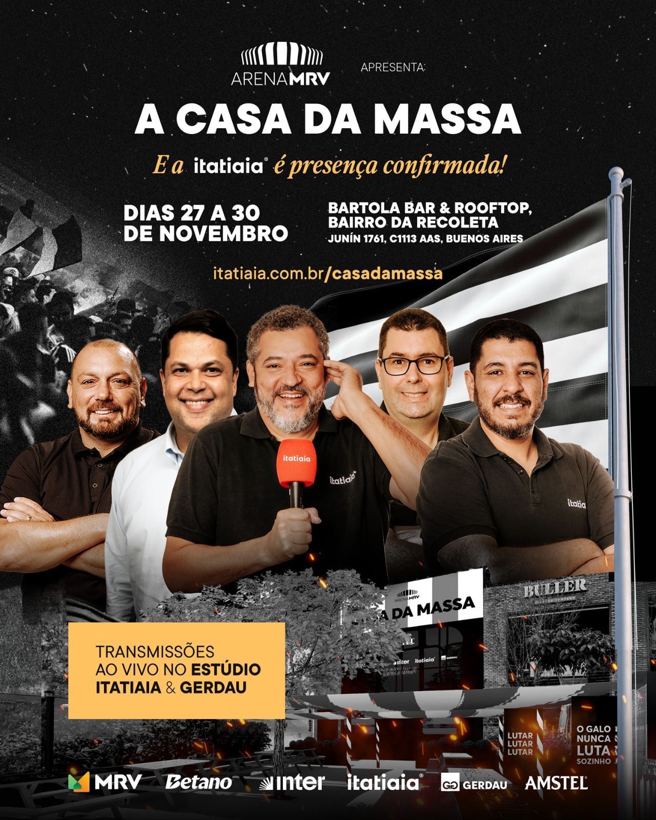 Veja as atrações da 'Casa da Massa', ponto de encontro de atleticanos na Argentina