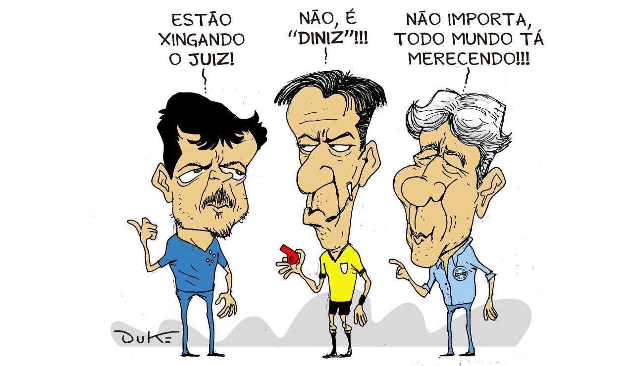 Charge do Duke: Mineirão é tomado por vaias após empate entre Cruzeiro e Grêmio