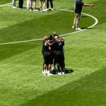 Jogadores do Botafogo fazem oração em gramado antes de final contra o Atlético