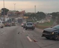 Imagens do acidente no Anel Rodoviário em BH nesta sexta-feira (29)