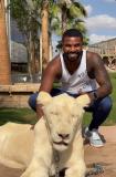 Davi e Raquel Brito conhecem animais exóticos