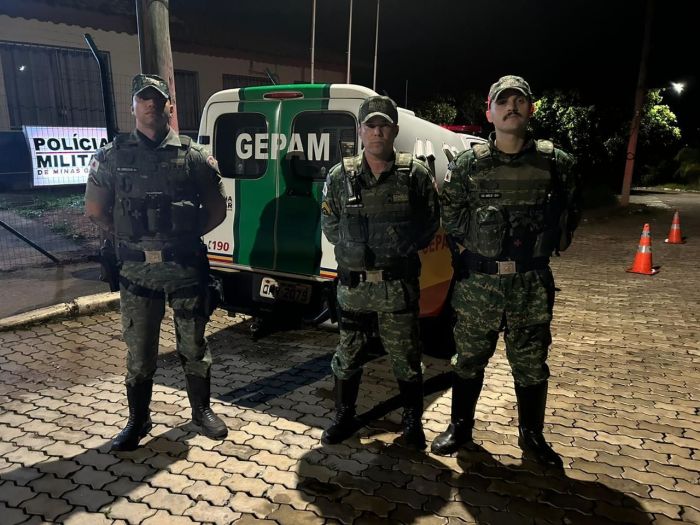 Policiais do batalhão do Meio Ambiente atenderam a ocorrência 