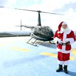 Papai Noel chega de helicóptero e faz rapel em prédio de Nova Lima neste domingo (15)