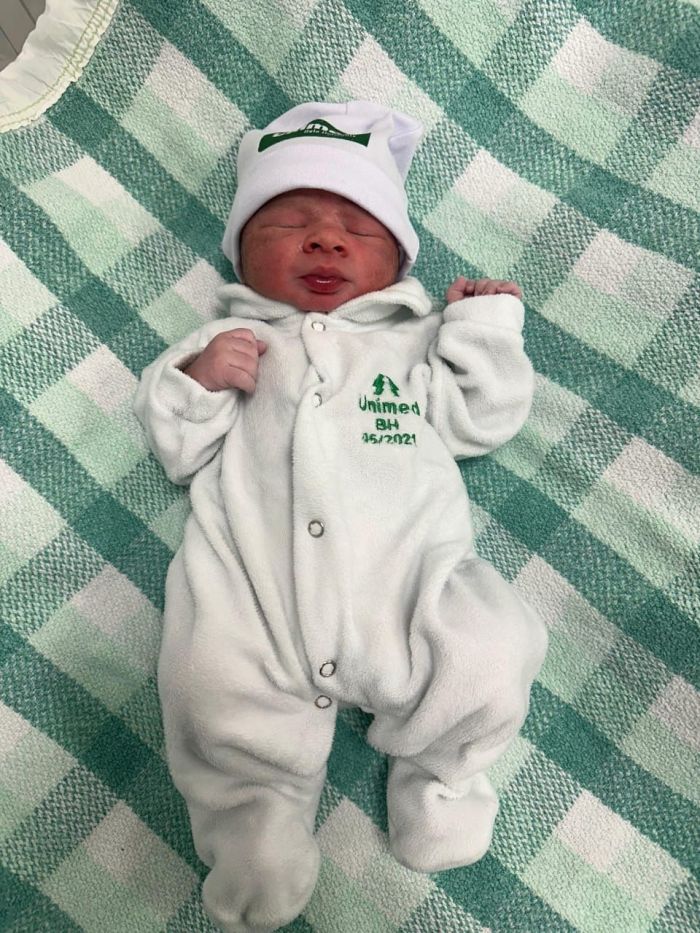 Miguel Fagundes Rosa Martins foi o primeiro bebê nascido na Unimed unidade Betim