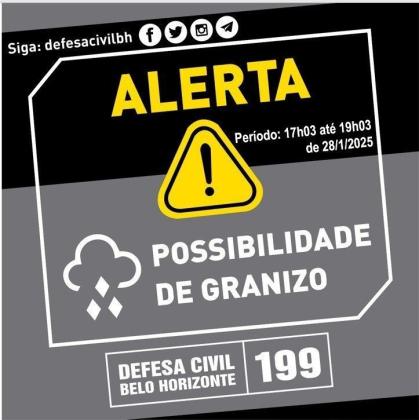 Alerta granizo 28/01