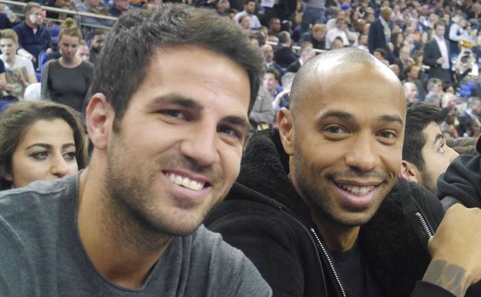 Cesc Fàbregas e Thierry Henry, sócios do Como