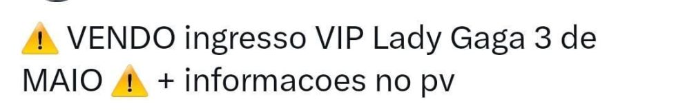 Cambistas vendem 'Ingressos VIP' de show de Lady Gaga em Copacabana
