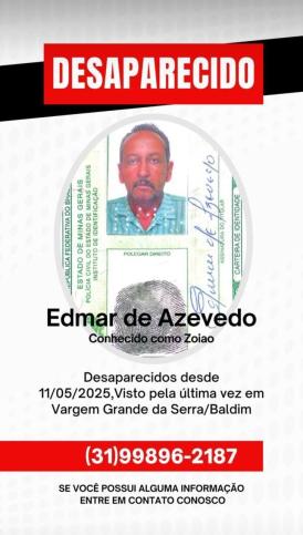 Amigos desaparecidos em Baldim