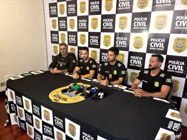 Imagens da operação Descrédito