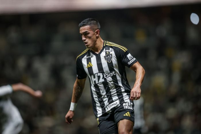 Tomás Cuello durante a partida entre Atlético e Maringá, na última quarta-feira (22)