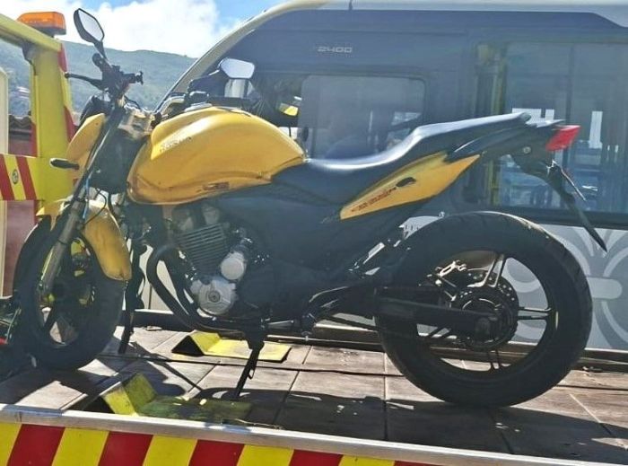 Motocicleta apreendida