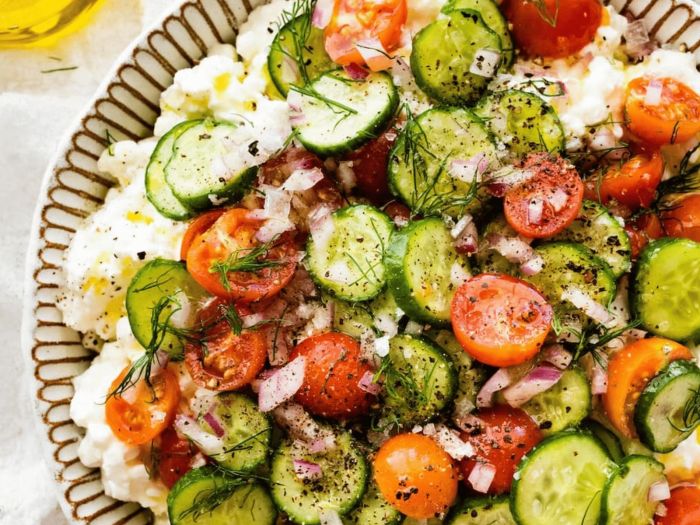 Salada de queijo Cotage