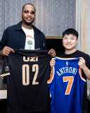 Fotos do encontro entre Uzi e Carmelo Anthony