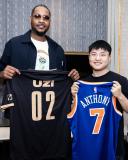 Fotos do encontro entre Uzi e Carmelo Anthony