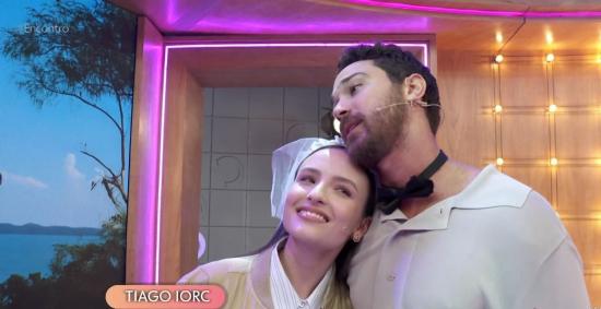 Larissa Manoela e Andre Luiz no Encontro