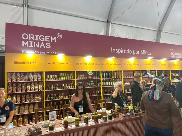 Estande Origem Minas no Festival do Queijo Artesanal de Minas 