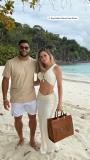 Hulk, do Atlético, curte férias nas Ilhas Seychelles