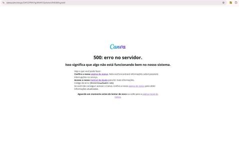 Usuários relatam problemas com Canva na manhã deste sábado (21)