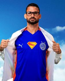 Nova camisa do Bahia com temática do Superman