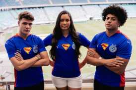 Nova camisa do Bahia com temática do Superman