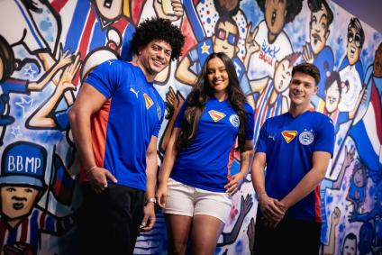 Nova camisa do Bahia com temática do Superman