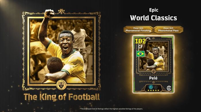 Carta de Pelé no eFootball