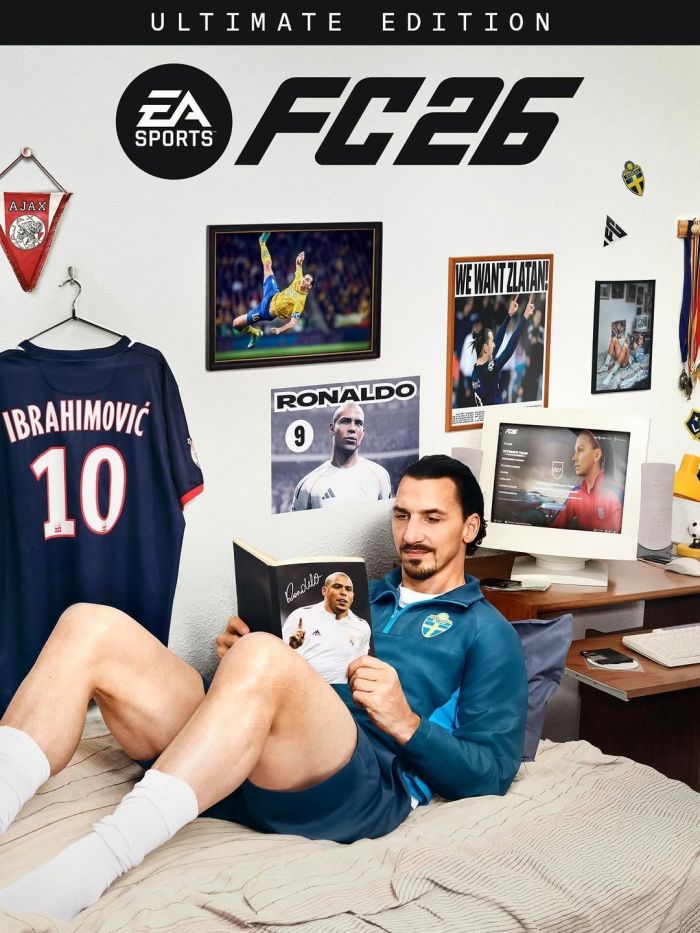 Zlatan Ibrahimović reedita foto icônica como capa de novo EA FC 26; veja
