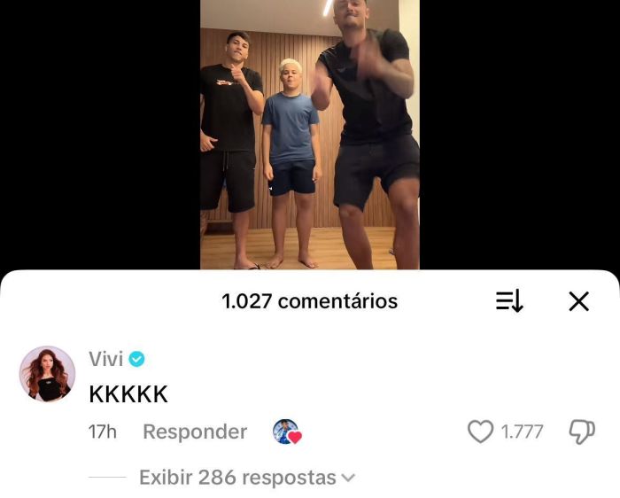 Vivi e Kaio Jorge, do Cruzeiro, interagem no TikTok