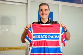 Renato Paiva em seu primeiro dia como treinador do Fortaleza
