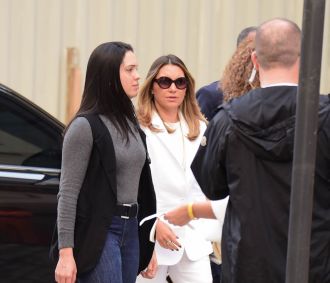 Janja no velório de Preta Gil