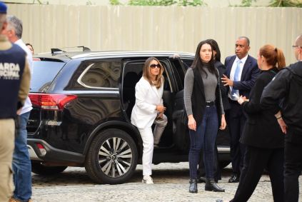 Janja no velório de Preta Gil