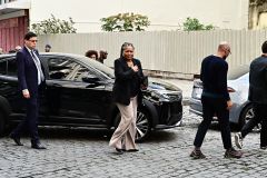 Margareth Menezes no velório de Preta Gil