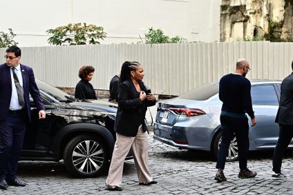 Margareth Menezes no velório de Preta Gil