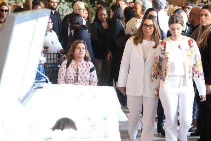 Janja no velório de Preta Gil