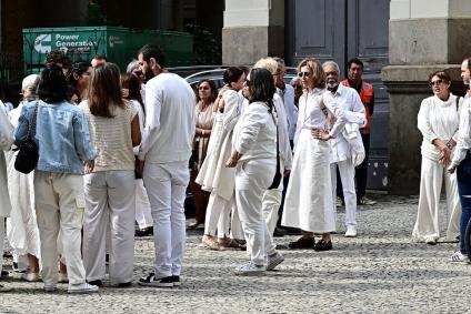 Gilberto Gil e família em velório de Preta Gil