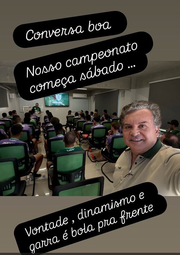 Presidente do América visita CT e manda recado