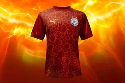 Nova camisa número 3 do Bahia