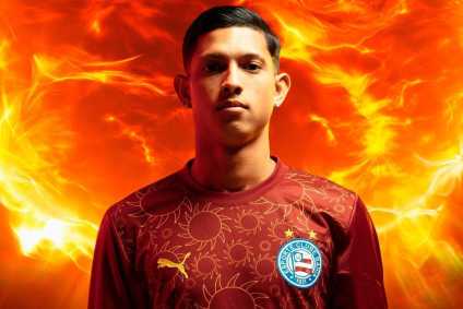 Nova camisa número 3 do Bahia