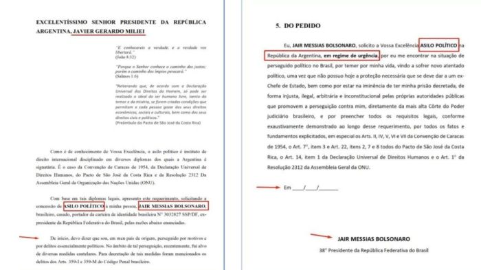 Leia a primeira e a última página do documento em posse de Jair Bolsonaro Leia a primeira e a última página do documento em posse de Jair Bolsonaro