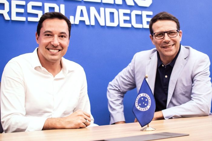 Pedro Junio (à esq.) e Leonardo Gaciba (à dir.) Pedro Junio (à esq.) e Leonardo Gaciba (à dir.)