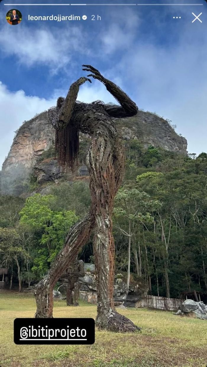 Foto publicada pelo técnico Leonardo Jardim, técnico do Cruzeiro, do Ibiti Projeto
