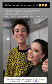 Sandy reúne familiares ao cantar com Jacob Collier