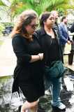 Luciana, ex Rouge, no velorio de JP Mantovani