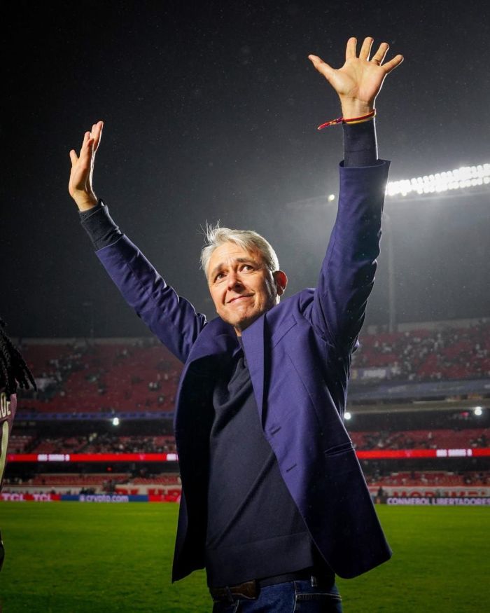 Tiago Nunes, treinador da LDU, após a classificação diante do São Paulo, no Morumbis