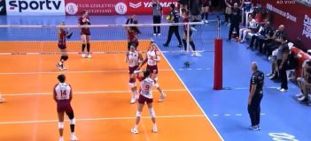 Gambá invade quadra durante partida de vôlei e assusta jogadoras