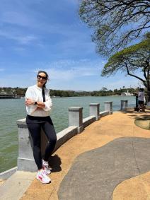 Fátima Bernardes e Túlio Gadêlha em passeios por Belo Horizonte