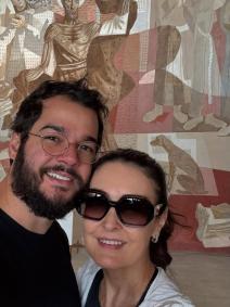 Fátima Bernardes e Túlio Gadêlha em passeios por Belo Horizonte