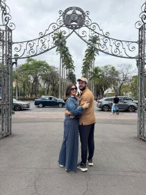 Fátima Bernardes e Túlio Gadêlha em passeios por Belo Horizonte