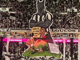Provocação da torcida do Botafogo a do Flamengo