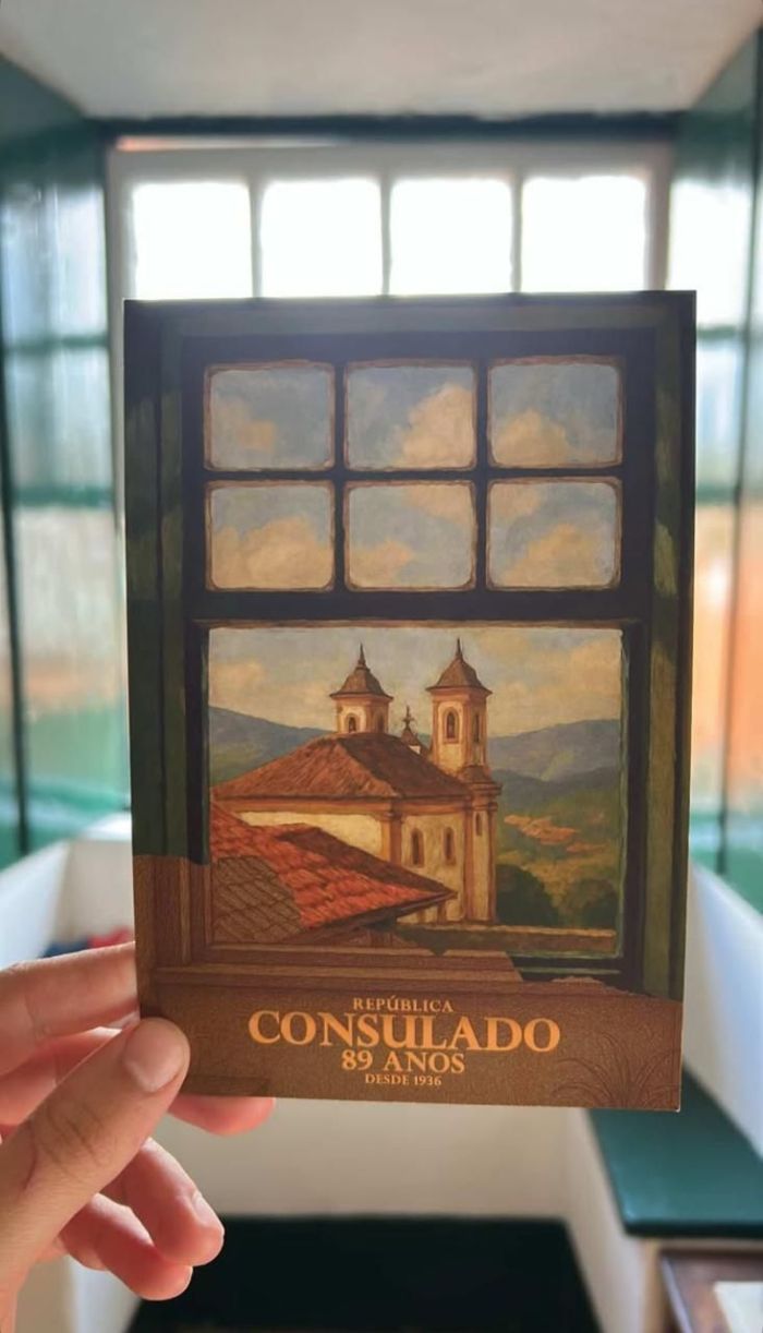 Convite do aniversário de 89 anos da República Consulado, de Ouro Preto